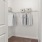 a closet with wire shelves