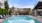 a swimming pool in a backyard