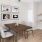 a dining room table with chairs